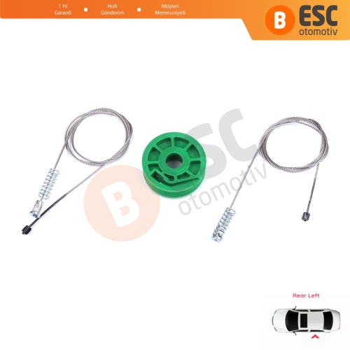 Audi A4 S4 RS4 B5 8D 8D2 8D5 1994-2002 4/5 Kapı 8D0839461 İçin Elektrikli Arka Sol Kapı Cam Kriko Tamir Seti