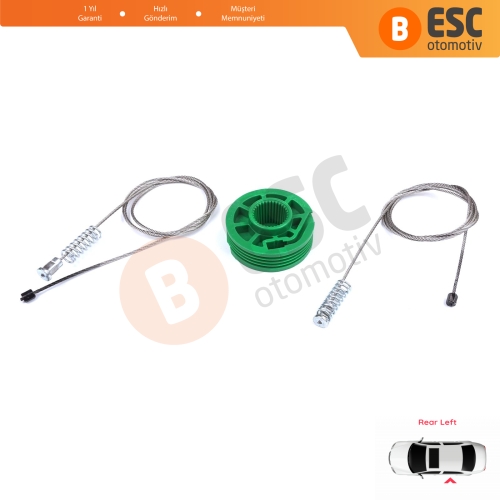 Audi A4 S4 RS4 B5 8D 8D2 8D5 1994-2002 4/5 Kapı 8D0839461 İçin Elektrikli Arka Sol Kapı Cam Kriko Tamir Seti