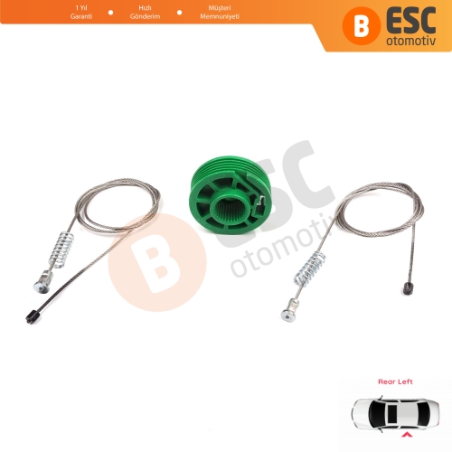 Audi A4 S4 RS4 B5 8D 8D2 8D5 1994-2002 4/5 Kapı 8D0839461 İçin Elektrikli Arka Sol Kapı Cam Kriko Tamir Seti