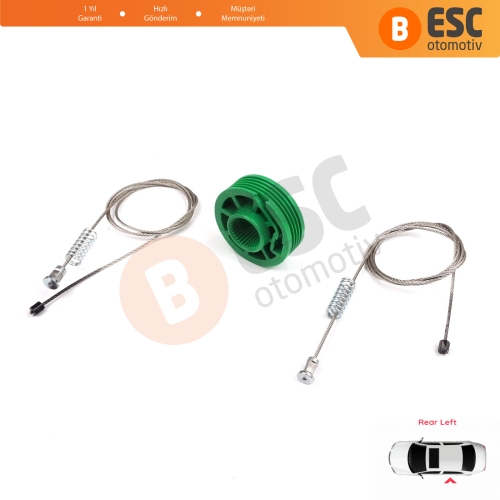 Audi A4 S4 RS4 B5 8D 8D2 8D5 1994-2002 4/5 Kapı 8D0839461 İçin Elektrikli Arka Sol Kapı Cam Kriko Tamir Seti