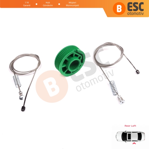 Audi A4 S4 RS4 B5 8D 8D2 8D5 1994-2002 4/5 Kapı 8D0839461 İçin Elektrikli Arka Sol Kapı Cam Kriko Tamir Seti