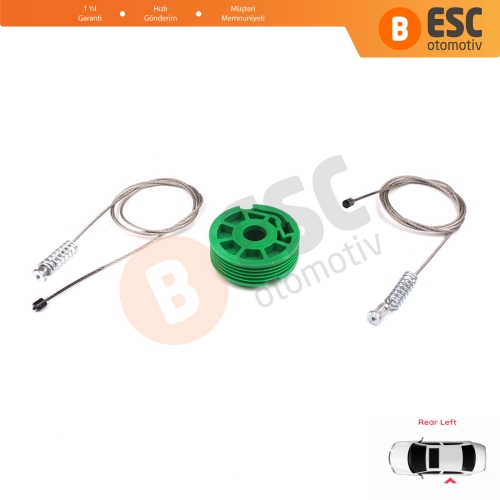 Audi A4 S4 RS4 B5 8D 8D2 8D5 1994-2002 4/5 Kapı 8D0839461 İçin Elektrikli Arka Sol Kapı Cam Kriko Tamir Seti