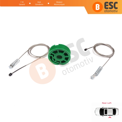 Audi A4 S4 RS4 B5 8D 8D2 8D5 1994-2002 4/5 Kapı 8D0839461 İçin Elektrikli Arka Sol Kapı Cam Kriko Tamir Seti