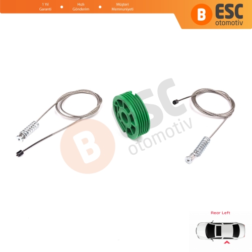 Audi A4 S4 RS4 B5 8D 8D2 8D5 1994-2002 4/5 Kapı 8D0839461 İçin Elektrikli Arka Sol Kapı Cam Kriko Tamir Seti