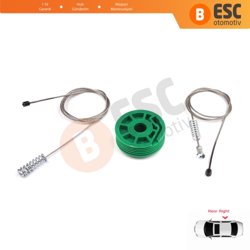 Audi A4 S4 RS4 B5 8D 8D2 8D5 1994-2002 4/5 Kapı 8D0839462 İçin Elektrikli Arka Sağ Kapı Cam Kriko Tamir Seti