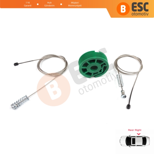 Audi A4 S4 RS4 B5 8D 8D2 8D5 1994-2002 4/5 Kapı 8D0839462 İçin Elektrikli Arka Sağ Kapı Cam Kriko Tamir Seti