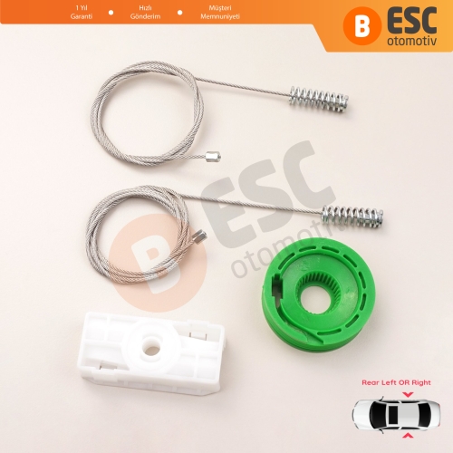 Mercedes CLK Class W208 C208 A208 1997-2003 CLK55 AMG CLK320 CLK430 İçin Elektrikli Arka Sağ veya Sol Cam Kriko Tamir Seti