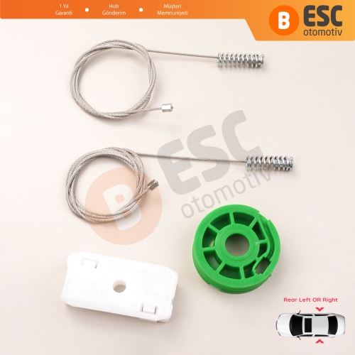 Mercedes CLK Class W208 C208 A208 1997-2003 CLK55 AMG CLK320 CLK430 İçin Elektrikli Arka Sağ veya Sol Cam Kriko Tamir Seti
