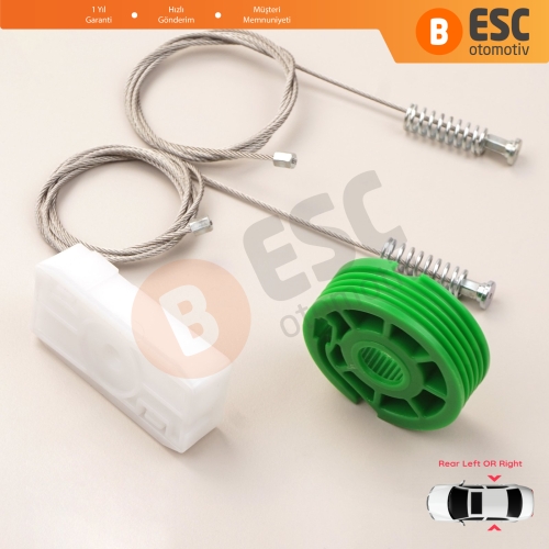 Mercedes CLK Class W208 C208 A208 1997-2003 CLK55 AMG CLK320 CLK430 İçin Elektrikli Arka Sağ veya Sol Cam Kriko Tamir Seti