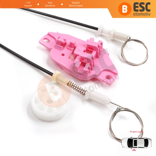 Hyundai Starex H-1 Grand MK2 TQ 2007–2024 824034H010 İçin Elektrikli Ön Sol Cam Kriko Tamir Seti