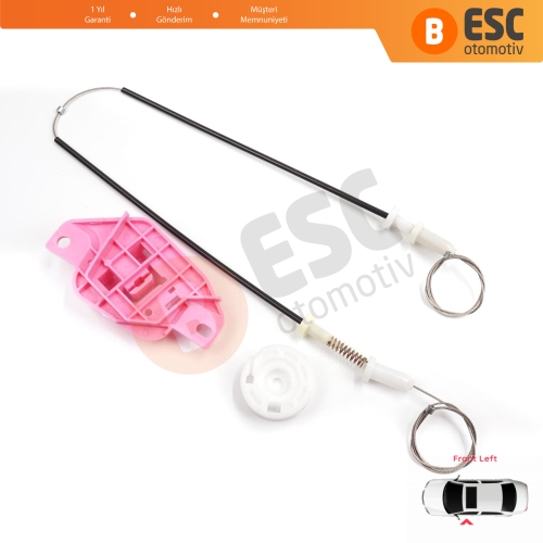 Hyundai Starex H-1 Grand MK2 TQ 2007–2024 824034H010 İçin Elektrikli Ön Sol Cam Kriko Tamir Seti