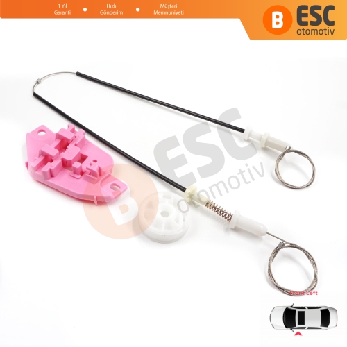 Hyundai Starex H-1 Grand MK2 TQ 2007–2024 824034H010 İçin Elektrikli Ön Sol Cam Kriko Tamir Seti