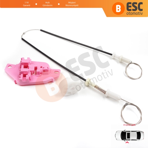 Hyundai Starex H-1 Grand MK2 TQ 2007–2024 824034H010 İçin Elektrikli Ön Sol Cam Kriko Tamir Seti