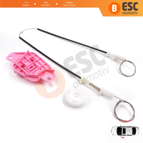 Hyundai Starex H-1 Grand MK2 TQ 2007–2024 824034H010 İçin Elektrikli Ön Sol Cam Kriko Tamir Seti