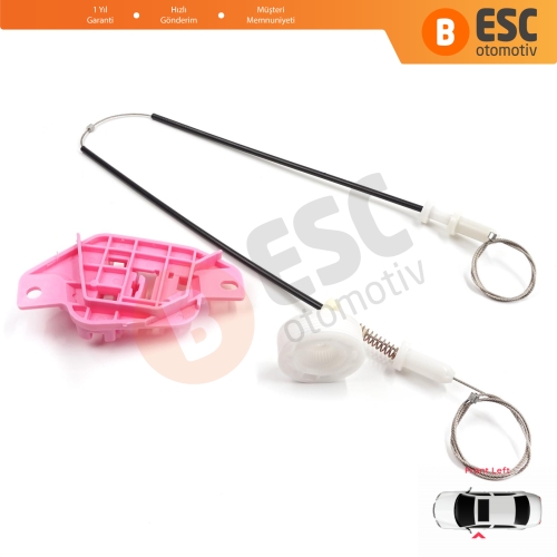 Hyundai Starex H-1 Grand MK2 TQ 2007–2024 824034H010 İçin Elektrikli Ön Sol Cam Kriko Tamir Seti