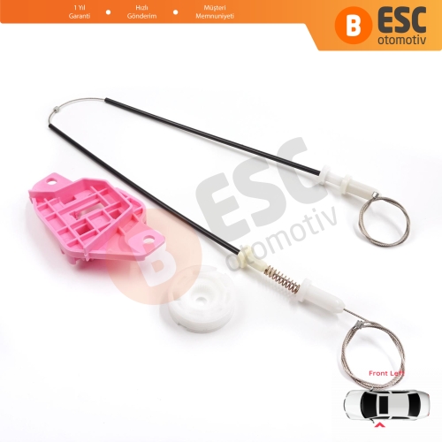 Hyundai Starex H-1 Grand MK2 TQ 2007–2024 824034H010 İçin Elektrikli Ön Sol Cam Kriko Tamir Seti