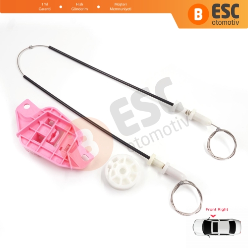 Hyundai Starex H-1 Grand MK2 TQ 2007–2024 824044H010 İçin Elektrikli Ön Sağ Cam Kriko Tamir Seti