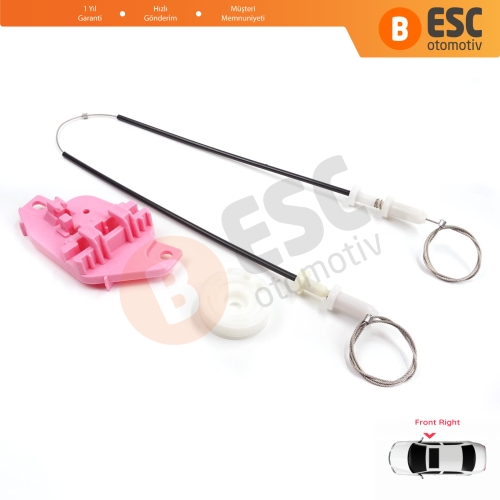 Hyundai Starex H-1 Grand MK2 TQ 2007–2024 824044H010 İçin Elektrikli Ön Sağ Cam Kriko Tamir Seti