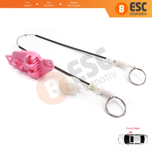 Hyundai Starex H-1 Grand MK2 TQ 2007–2024 824044H010 İçin Elektrikli Ön Sağ Cam Kriko Tamir Seti