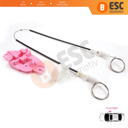 Hyundai Starex H-1 Grand MK2 TQ 2007–2024 824044H010 İçin Elektrikli Ön Sağ Cam Kriko Tamir Seti