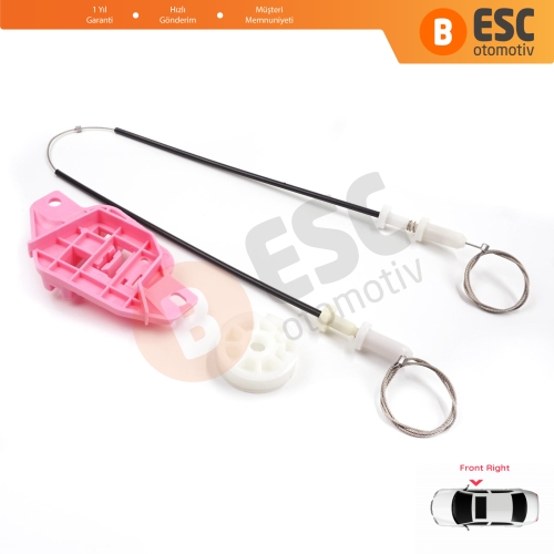 Hyundai Starex H-1 Grand MK2 TQ 2007–2024 824044H010 İçin Elektrikli Ön Sağ Cam Kriko Tamir Seti