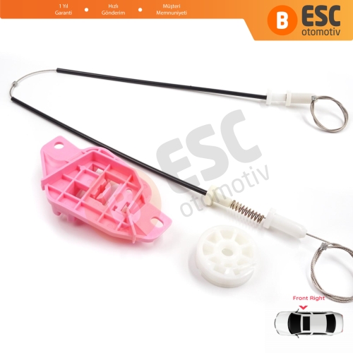 Hyundai Starex H-1 Grand MK2 TQ 2007–2024 824044H010 İçin Elektrikli Ön Sağ Cam Kriko Tamir Seti