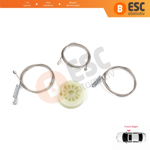 Kia Ceed Cee'd MK2 JD 2012-2018 5-Kapı  82460A2710 İçin Elektrikli Ön Sağ Cam Kriko Tamir Seti