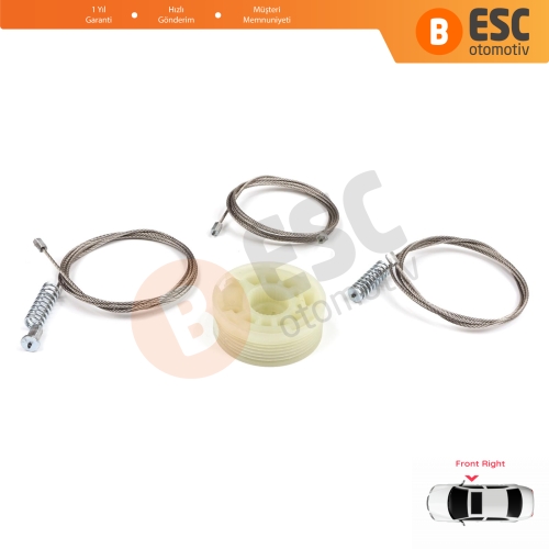 Kia Ceed Cee'd MK2 JD 2012-2018 5-Kapı  82460A2710 İçin Elektrikli Ön Sağ Cam Kriko Tamir Seti