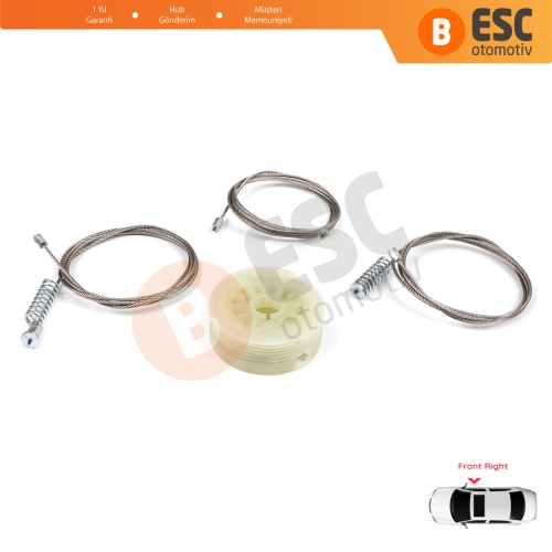 Kia Ceed Cee'd MK2 JD 2012-2018 5-Kapı  82460A2710 İçin Elektrikli Ön Sağ Cam Kriko Tamir Seti