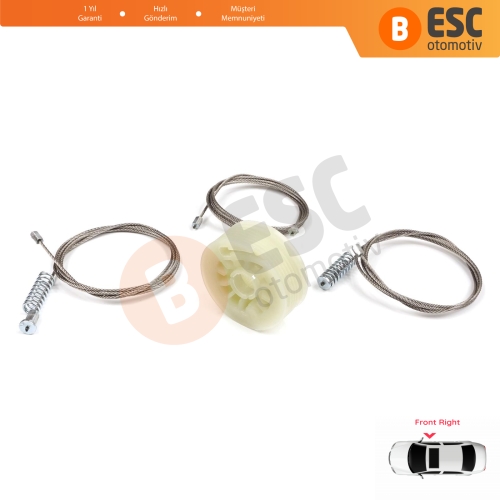 Kia Ceed Cee'd MK2 JD 2012-2018 5-Kapı  82460A2710 İçin Elektrikli Ön Sağ Cam Kriko Tamir Seti