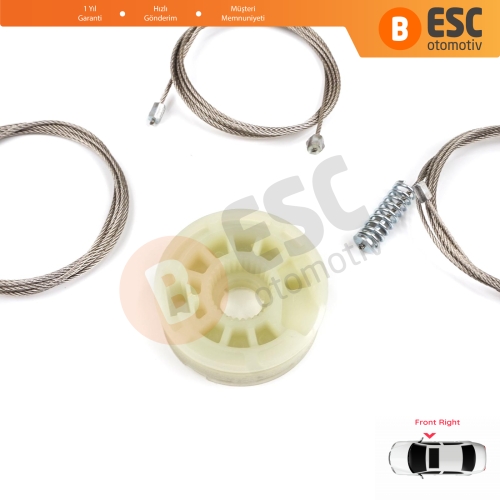 Kia Ceed Cee'd MK2 JD 2012-2018 5-Kapı  82460A2710 İçin Elektrikli Ön Sağ Cam Kriko Tamir Seti