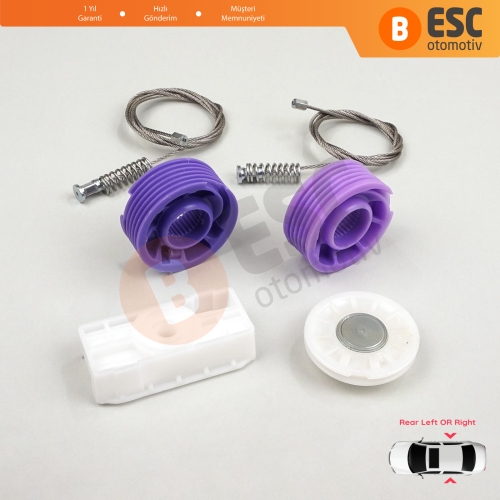 Bentley Continental MK1 GT GTC 3W 393 394 2003-2011 Coupe Convertible İçin Elektrikli Arka Cam Kriko Tamir Seti