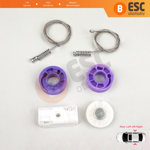 Bentley Continental MK1 GT GTC 3W 393 394 2003-2011 Coupe Convertible İçin Elektrikli Arka Cam Kriko Tamir Seti