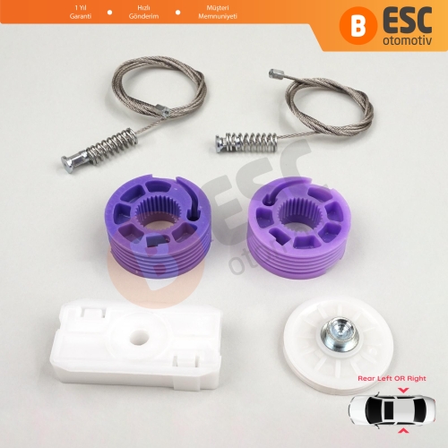 Bentley Continental MK1 GT GTC 3W 393 394 2003-2011 Coupe Convertible İçin Elektrikli Arka Cam Kriko Tamir Seti