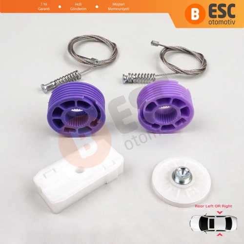 Bentley Continental MK1 GT GTC 3W 393 394 2003-2011 Coupe Convertible İçin Elektrikli Arka Cam Kriko Tamir Seti