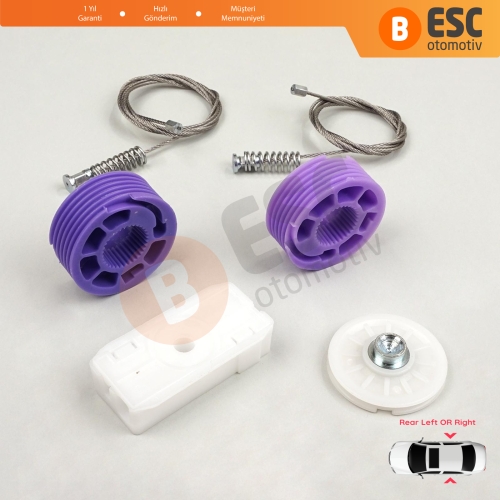 Bentley Continental MK1 GT GTC 3W 393 394 2003-2011 Coupe Convertible İçin Elektrikli Arka Cam Kriko Tamir Seti