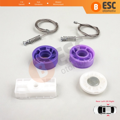 Bentley Continental MK1 GT GTC 3W 393 394 2003-2011 Coupe Convertible İçin Elektrikli Arka Cam Kriko Tamir Seti