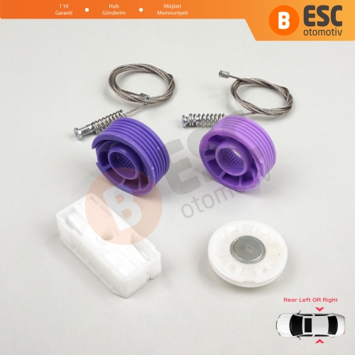 Bentley Continental MK1 GT GTC 3W 393 394 2003-2011 Coupe Convertible İçin Elektrikli Arka Cam Kriko Tamir Seti