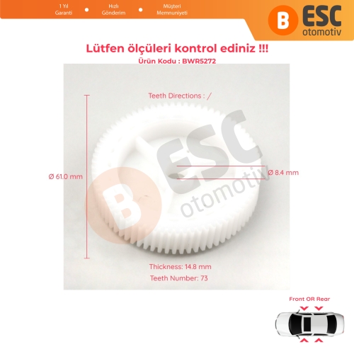 VW Passat B6 3C B7 362 365 CC 4/5 Kapı İçin Ön Arka Kapı Cam Kriko Motor Tamir Dişlisi