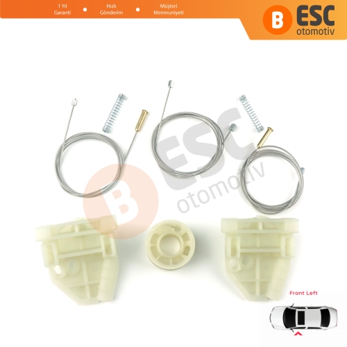 MAN Truck Kamyon Çekici TGS TGX MK1 2006-2021 81626456039 İçin Ön Sol Kapı Cam Kriko Tamir Seti