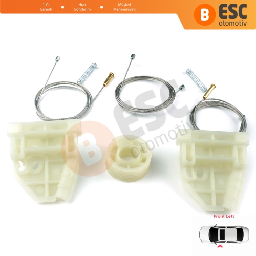 MAN Truck Kamyon Çekici TGS TGX MK1 2006-2021 81626456039 İçin Ön Sol Kapı Cam Kriko Tamir Seti