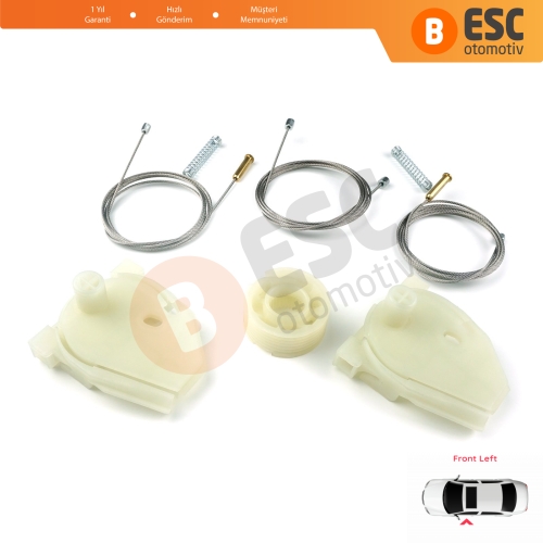 MAN Truck Kamyon Çekici TGS TGX MK1 2006-2021 81626456039 İçin Ön Sol Kapı Cam Kriko Tamir Seti