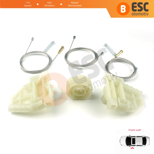 MAN Truck Kamyon Çekici TGS TGX MK1 2006-2021 81626456039 İçin Ön Sol Kapı Cam Kriko Tamir Seti