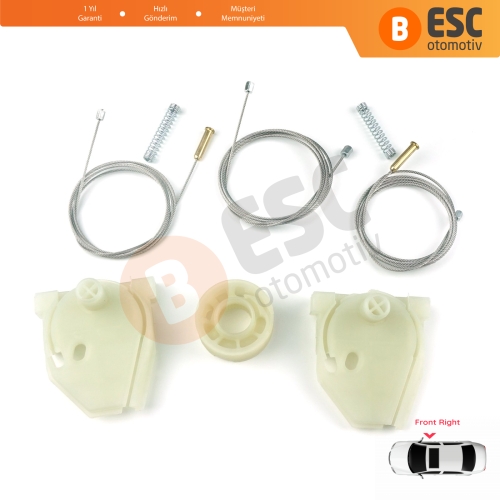 MAN Truck Kamyon Çekici TGS TGX MK1 2006-2021 81626456040 İçin Ön Sağ Kapı Cam Kriko Tamir Seti