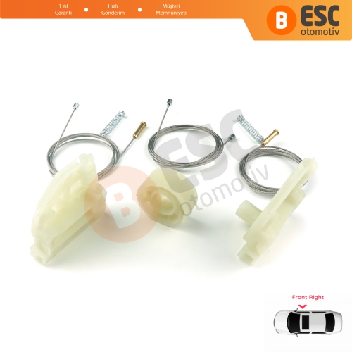 MAN Truck Kamyon Çekici TGS TGX MK1 2006-2021 81626456040 İçin Ön Sağ Kapı Cam Kriko Tamir Seti