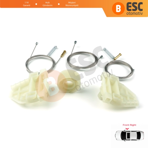 MAN Truck Kamyon Çekici TGS TGX MK1 2006-2021 81626456040 İçin Ön Sağ Kapı Cam Kriko Tamir Seti