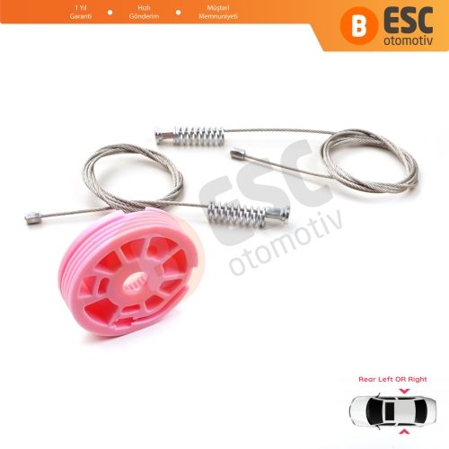 BMW 7 Serisi E38 1994-2001 51358125203 İçin Elektrikli Arka Sol veya Sağ Kapı Cam Kriko Tamir Seti