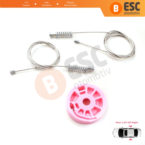 BMW 7 Serisi E38 1994-2001 51358125203 İçin Elektrikli Arka Sol veya Sağ Kapı Cam Kriko Tamir Seti