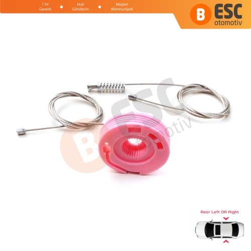 BMW 7 Serisi E38 1994-2001 51358125203 İçin Elektrikli Arka Sol veya Sağ Kapı Cam Kriko Tamir Seti