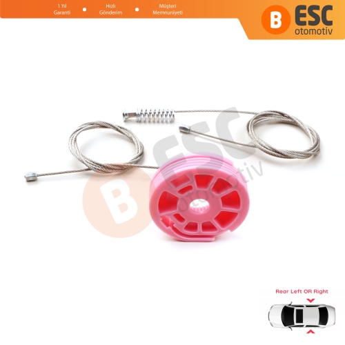 BMW 7 Serisi E38 1994-2001 51358125203 İçin Elektrikli Arka Sol veya Sağ Kapı Cam Kriko Tamir Seti